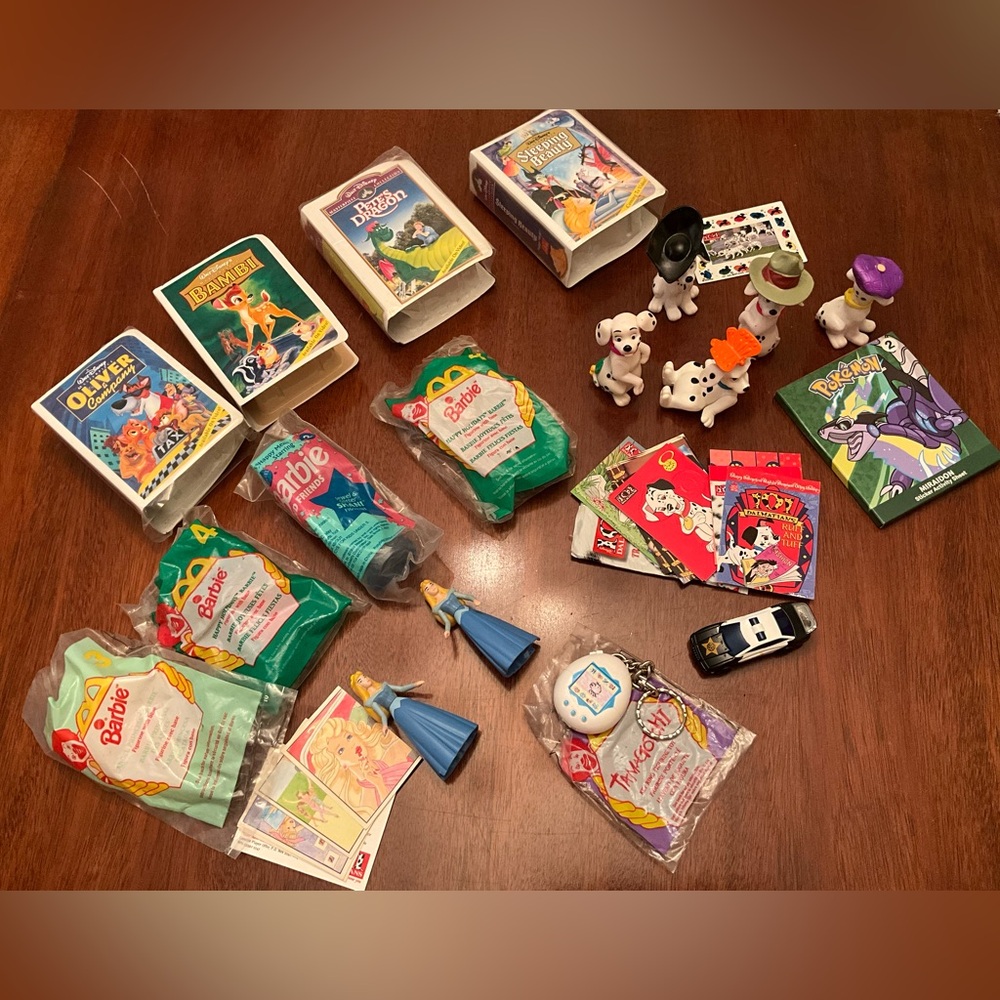 Vintage Happy Meal Grab Bag! From 80s to 2020s! Barbies, Dalmations, MORE
